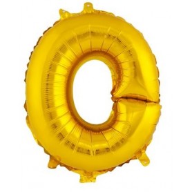 Toro Party balonek písmenko O 30 cm matné zlatá 