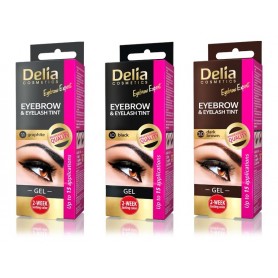 Delia Cosmetics Gel Eyebrow and Eyelash Tint barva na obočí