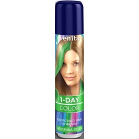 Venita 1 Day color barvicí sprej na vlasy - 3 Spring Green (zelená)