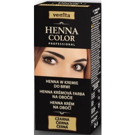 Venita Henna barva na obočí a řasy Black (černá)