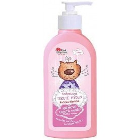 Pink Elephant Kočička Hanička krémové tekuté mýdlo pro holčičky CZ