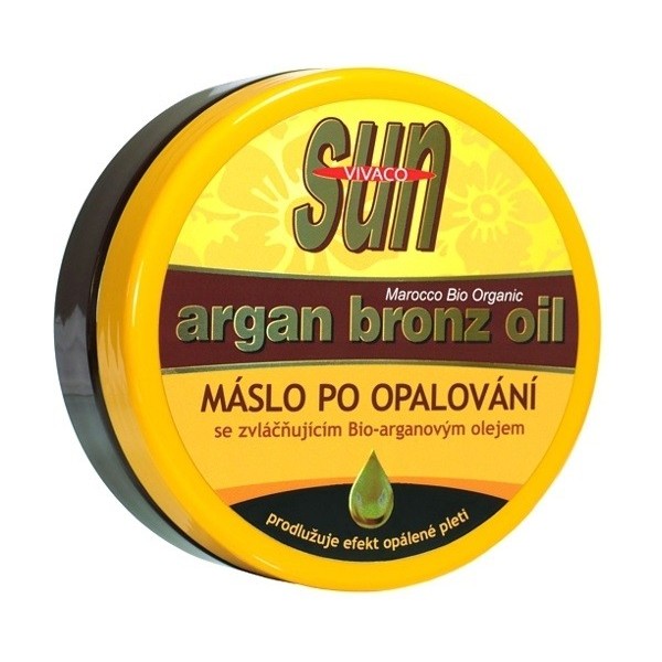 Vivaco Sun Zvláčňující tělové máslo po opalování s arganovým olejem 