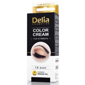 Delia Cosmetics Color Cream - profesionální barva na obočí ("henna") černá