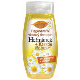 Bione Cosmetics regenerační vlasový šampon heřmánek a keratin