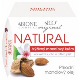 Bione Cosmetics výživný mandlový pleťový krém natural s přírodními oleji