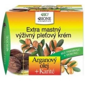 Bione Cosmetics extra mastný výživný pleťový krém arganový olej a karité