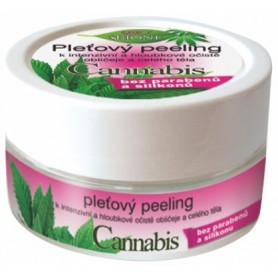 Bione Cosmetics pleťový peeling/scrub cannabis