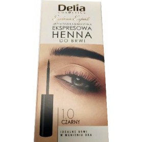 Delia Cosmetics eyebrow tint černá (barva na obočí) 