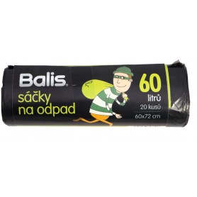 Balis pytle 60 L na odpadky, černá - 20ks