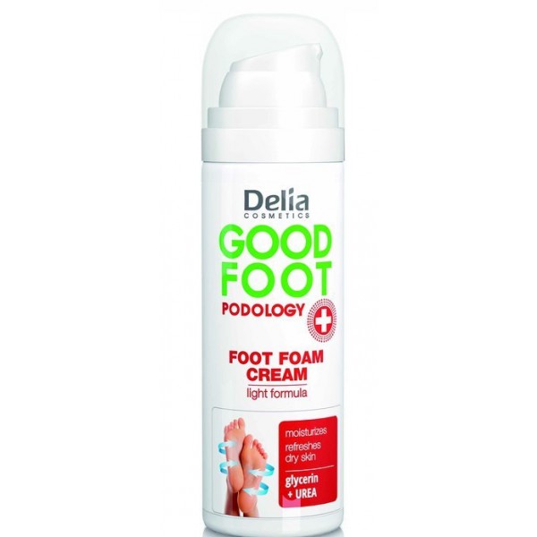 Delia Cosmetics pěnový hydratační krém na nohy
