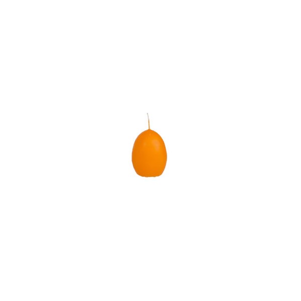 Svíčka velikonoční vejce oranžové - 4.5x6 cm