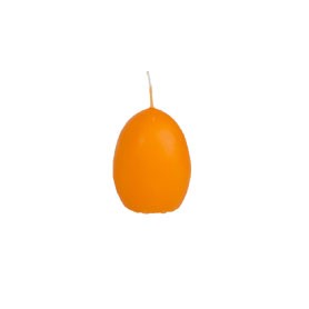 Svíčka velikonoční vejce oranžové - 4.5x6 cm
