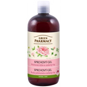 Green Pharmacy růže a zelený čaj sprchový gel CZ
