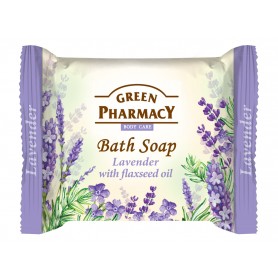 Green Pharmacy mýdlo levandule a lněný olej