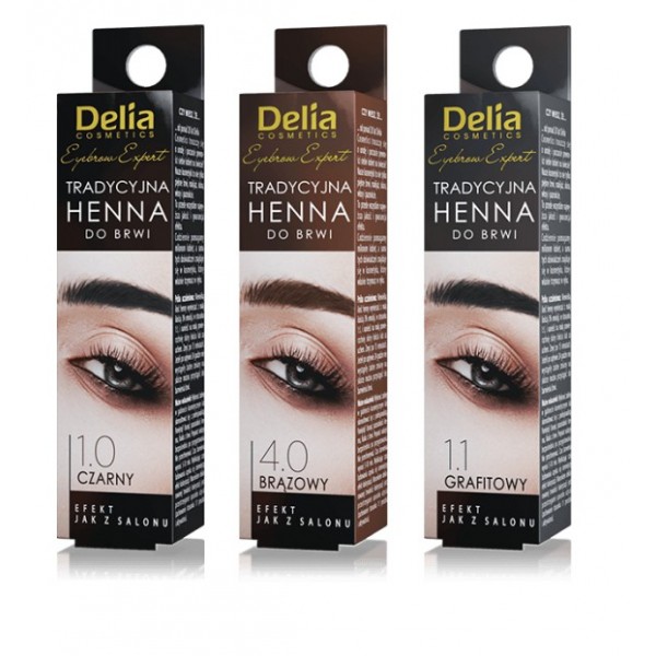 Delia Cosmetics henna eyebrow tint - prášková barva na obočí