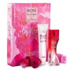 Rose of Bulgaria dárková sada (mýdla, parfém, krém na ruce)
