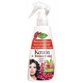Bione Cosmetics bezoplachový kondicionér keratin + ricinový olej