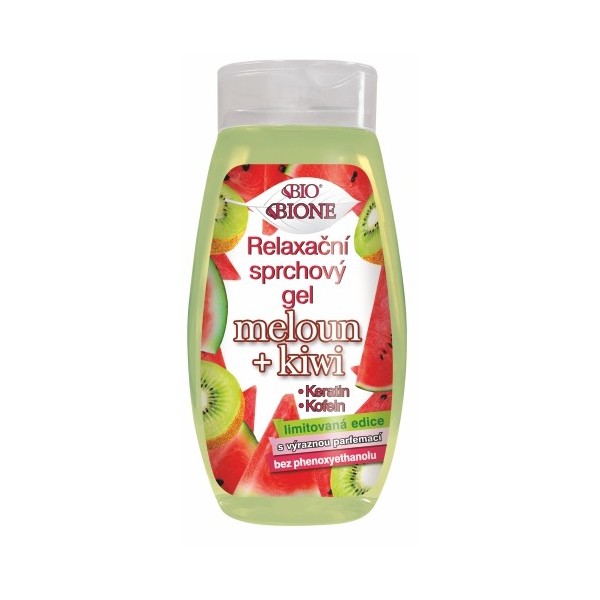 Bione Cosmetics relaxační sprchový gel meloun a kiwi (limitovaná edice)