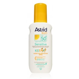Astrid Sun Sensitive Kids SPF50+ mléko na opalování ve spreji
