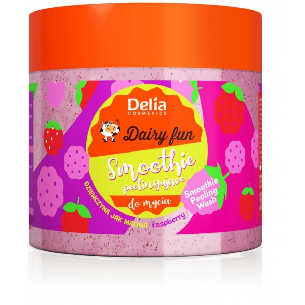 Delia Cosmetics Dairy Fun tělové peelingující smoothie malina