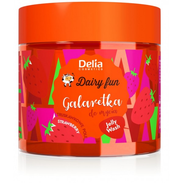Delia Cosmetics Dairy Fun tělové mycí želé jahoda