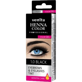 Venita Cosmetics Henna gelová barva na obočí a řasy - černá (15g aktivátor + 15g barva)