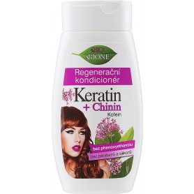 Bione Cosmetics regenerační oplachový kondicionér keratin a chinin