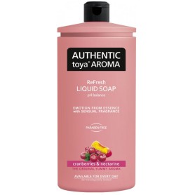 Authentic Toya Aroma Cranberries & Nectarine tekuté mýdlo náhradní náplň 