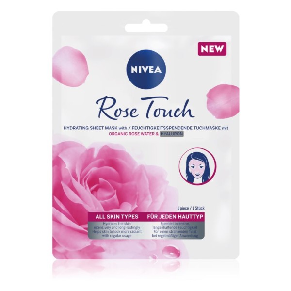 Nivea Rose touch hydratační pleťová maska