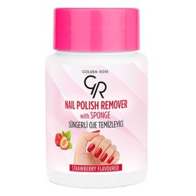 Golden Rose acetonový odlakovač s houbičkou jahoda