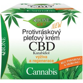 Bione Cosmetics Protivráskový pleťový krém CBD Kanabidiol 