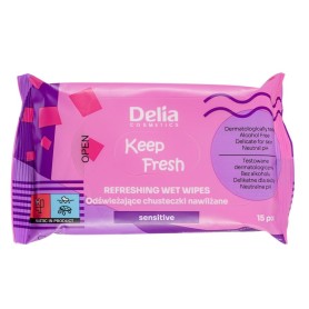Delia Cosmetics vlhčené ubrousky Sensitive