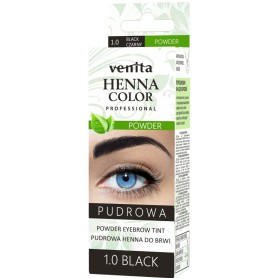 Venita Henna barvící prášek / pudr na obočí 1.0 BLACK (černá)