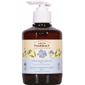 Green Pharmacy Aloe Vera a Olej z lněných semen jemný čisticí gel