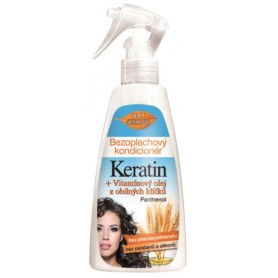 Bione Cosmetics bezoplachový kondicionér keratin s olejem z obilných klíčků