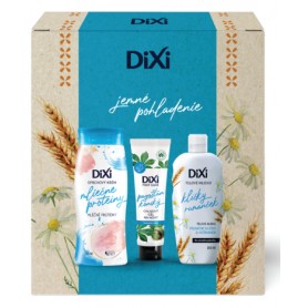 Dixi dárková sada se sprchovým gelem, chladivým gelem na nohy a tělovým mlékem