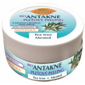 Bione Cosmetics AntAkne pleťový peeling s tea tree a mentolem (vhodné na akné)