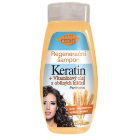 Bione Cosmetics regenerační šampon keratin s olejem z obilných klíčků