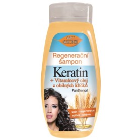 Bione Cosmetics regenerační šampon keratin s olejem z obilných klíčků