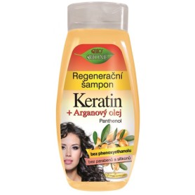 Bione Cosmetics regenerační šampon keratin s arganovým olejem