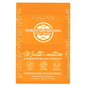 Vollare Detox čistící pleťová maska s aktivním uhlím - 2x5ml