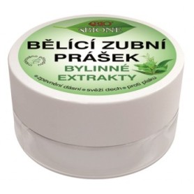 Bione Cosmetics bělící zubní prášek bylinné extrakty