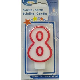 Party dortová svíčka číslo 8