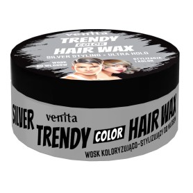 Venita Trendy Color Hair Wax barevný vosk na vlasy stříbrný