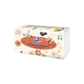 Linteo Papírové kapesníky bílé 2-vrstvé v sáčku 180 ks