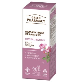 Green Pharmacy sérum na obličej damašská růže a ceramidy