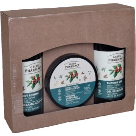 Green Pharmacy zelená káva a zázvorový olej dárková sada