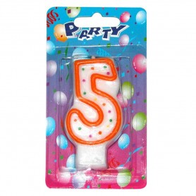 Party dortová svíčka číslice 5