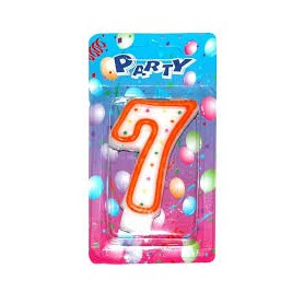 Party dortová svíčka číslice 7