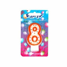 Party dortová svíčka číslice 8